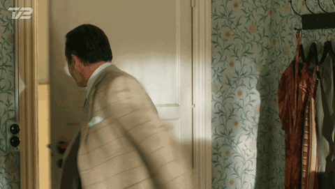 Gif of someone slamming a door